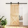 Puerta corredera con herrajes madera maciza de pino 85x210 cm by vidaXL, Doors - Ref: Foro24-3203244, Price: 180,93 €, Discou...