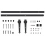 Puerta corredera con herrajes madera maciza de pino 90x210 cm de vidaXL, Puertas - Ref: Foro24-3203245, Precio: 193,35 €, Des...