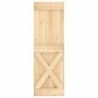 Puerta corredera con herrajes madera maciza de pino 70x210 cm de vidaXL, Puertas - Ref: Foro24-3203266, Precio: 178,39 €, Des...