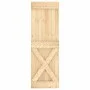 Puerta corredera con herrajes madera maciza de pino 70x210 cm de vidaXL, Puertas - Ref: Foro24-3203266, Precio: 174,87 €, Des...