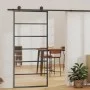 Puerta corredera con herrajes ESG vidrio y aluminio 90x205 cm de vidaXL, Puertas - Ref: Foro24-3081952, Precio: 206,57 €, Des...