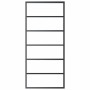 Puerta corredera con herrajes ESG vidrio y aluminio 90x205 cm de vidaXL, Puertas - Ref: Foro24-3081952, Precio: 209,64 €, Des...