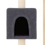 Rascador para gatos con postes de sisal gris oscuro 104 cm en Mobiliario para gatos | Comprar online en Foru.es