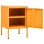 Mesita de noche acero amarillo mostaza 35x35x51 cm de vidaXL, Mesitas de noche - Ref: Foro24-336209, Precio: 73,37 €, Descuen...
