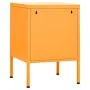 Mesita de noche acero amarillo mostaza 35x35x51 cm de vidaXL, Mesitas de noche - Ref: Foro24-336209, Precio: 73,37 €, Descuen...