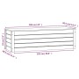 Caja de almacenaje madera maciza de pino 109x36,5x33 cm de vidaXL, Armarios y almacenamiento - Ref: Foro24-823624, Precio: 87...