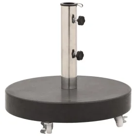 Base de sombrilla redonda de granito negro 30 kg de vidaXL, Bases para sombrillas - Ref: Foro24-48564, Precio: 93,05 €, Descu...