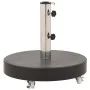 Base de sombrilla redonda de granito negro 30 kg de vidaXL, Bases para sombrillas - Ref: Foro24-48564, Precio: 93,05 €, Descu...
