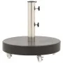 Base de sombrilla redonda de granito negro 30 kg de vidaXL, Bases para sombrillas - Ref: Foro24-48564, Precio: 93,05 €, Descu...
