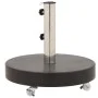 Base de sombrilla redonda de granito negro 30 kg de vidaXL, Bases para sombrillas - Ref: Foro24-48564, Precio: 93,05 €, Descu...