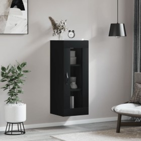 Armario de pared negro 34,5x34x90 cm de vidaXL, Aparadores - Ref: Foro24-835003, Precio: 52,15 €, Descuento: %