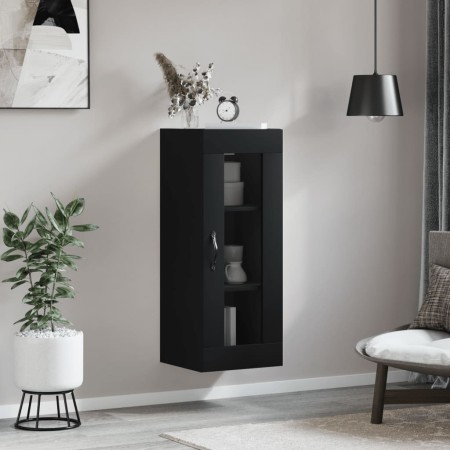 Armario de pared negro 34,5x34x90 cm de vidaXL, Aparadores - Ref: Foro24-835003, Precio: 52,15 €, Descuento: %