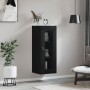 Armario de pared negro 34,5x34x90 cm de vidaXL, Aparadores - Ref: Foro24-835003, Precio: 52,15 €, Descuento: %
