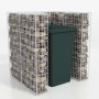 Gaviones para ocultar contenedor acero 110x100x120 cm de vidaXL, Soportes para contenedores de residuos - Ref: Foro24-142558,...