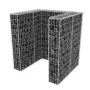 Gaviones para ocultar contenedor acero 110x100x120 cm de vidaXL, Soportes para contenedores de residuos - Ref: Foro24-142558,...