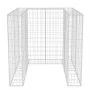 Gaviones para ocultar contenedor acero 110x100x120 cm de vidaXL, Soportes para contenedores de residuos - Ref: Foro24-142558,...