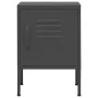 Mesita de noche de acero antracita 35x35x51 cm de vidaXL, Mesitas de noche - Ref: Foro24-336213, Precio: 72,01 €, Descuento: %