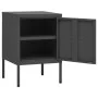 Mesita de noche de acero antracita 35x35x51 cm de vidaXL, Mesitas de noche - Ref: Foro24-336213, Precio: 72,01 €, Descuento: %