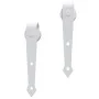 Kit herrajes para puertas correderas de 200 cm de acero blanco de vidaXL, Marcos de puertas - Ref: Foro24-151702, Precio: 68,...