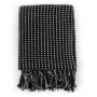 Manta a cuadros de algodón negro 160x210 cm de vidaXL, Mantas - Ref: Foro24-245331, Precio: 28,75 €, Descuento: %