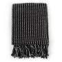 Manta a cuadros de algodón negro 160x210 cm de vidaXL, Mantas - Ref: Foro24-245331, Precio: 35,90 €, Descuento: %