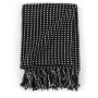 Manta a cuadros de algodón negro 160x210 cm de vidaXL, Mantas - Ref: Foro24-245331, Precio: 35,90 €, Descuento: %