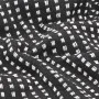 Manta a cuadros de algodón negro 160x210 cm de vidaXL, Mantas - Ref: Foro24-245331, Precio: 28,75 €, Descuento: %