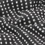 Manta a cuadros de algodón negro 160x210 cm de vidaXL, Mantas - Ref: Foro24-245331, Precio: 35,90 €, Descuento: %