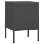 Mesita de noche de acero antracita 35x35x51 cm de vidaXL, Mesitas de noche - Ref: Foro24-336213, Precio: 71,61 €, Descuento: %