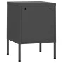 Mesita de noche de acero antracita 35x35x51 cm de vidaXL, Mesitas de noche - Ref: Foro24-336213, Precio: 72,01 €, Descuento: %