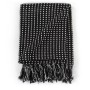 Manta a cuadros de algodón negro 220x250 cm de vidaXL, Mantas - Ref: Foro24-245332, Precio: 38,45 €, Descuento: %