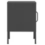 Mesita de noche de acero antracita 35x35x51 cm de vidaXL, Mesitas de noche - Ref: Foro24-336213, Precio: 72,01 €, Descuento: %