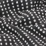 Manta a cuadros de algodón negro 220x250 cm de vidaXL, Mantas - Ref: Foro24-245332, Precio: 38,45 €, Descuento: %
