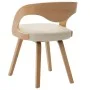 Sillas de comedor 4 uds madera curvada y cuero sintético crema de vidaXL, Sillas de comedor - Ref: Foro24-278844, Precio: 659...