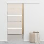 Puerta corredera con tope suave vidrio ESG y aluminio 76x205 cm de vidaXL, Puertas - Ref: Foro24-288061, Precio: 240,71 €, De...