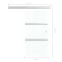 Schiebetür mit Softstop ESG-Glas und Aluminium 76x205 cm von vidaXL, Türen - Ref: Foro24-288061, Preis: 236,82 €, Rabatt: %