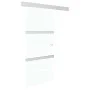 Schiebetür mit sanften Stoppern, ESG-Glas Aluminium 76x205 cm von vidaXL, Türen - Ref: Foro24-288055, Preis: 198,26 €, Rabatt: %