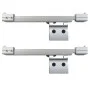 Puerta corredera con topes suaves vidrio ESG aluminio 76x205 cm de vidaXL, Puertas - Ref: Foro24-288055, Precio: 198,26 €, De...