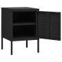 Mesita de noche acero negro 35x35x51 cm de vidaXL, Mesitas de noche - Ref: Foro24-336214, Precio: 71,87 €, Descuento: %