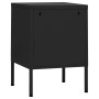 Mesita de noche acero negro 35x35x51 cm de vidaXL, Mesitas de noche - Ref: Foro24-336214, Precio: 71,87 €, Descuento: %