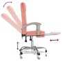 Silla de oficina reclinable cuero sintético rosa de vidaXL, Sillas de oficina - Ref: Foro24-349701, Precio: 118,01 €, Descuen...