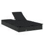 Tumbona 2 personas ratán sintético con cojines negro en Tumbonas | Comprar online en Foru.es