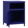 Mesita de noche acero azul marino 35x35x51 cm de vidaXL, Mesitas de noche - Ref: Foro24-336217, Precio: 76,97 €, Descuento: %