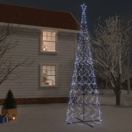Árbol de Navidad cónico 3000 LED blanco frío 230x800 cm de vidaXL, Arboles de navidad - Ref: Foro24-343514, Precio: 155,05 €,...
