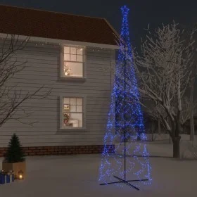 Árbol de Navidad cónico 3000 LED azul 230x800 cm de vidaXL, Arboles de navidad - Ref: Foro24-343515, Precio: 155,16 €, Descue...
