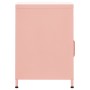 Mesita de noche acero rosa 35x35x51 cm de vidaXL, Mesitas de noche - Ref: Foro24-336220, Precio: 77,14 €, Descuento: %