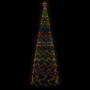 Árbol de Navidad cónico 1400 LED de colores 160x500 cm de vidaXL, Arboles de navidad - Ref: Foro24-343512, Precio: 139,00 €, ...