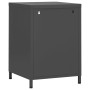 Mesita de noche de acero antracita 35x35x51 cm de vidaXL, Mesitas de noche - Ref: Foro24-336222, Precio: 92,66 €, Descuento: %
