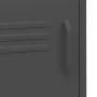 Anthracite steel bedside table 35x35x51 cm by vidaXL, Nightstands - Ref: Foro24-336222, Price: 84,12 €, Discount: %