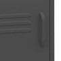 Mesita de noche de acero antracita 35x35x51 cm de vidaXL, Mesitas de noche - Ref: Foro24-336222, Precio: 92,66 €, Descuento: %